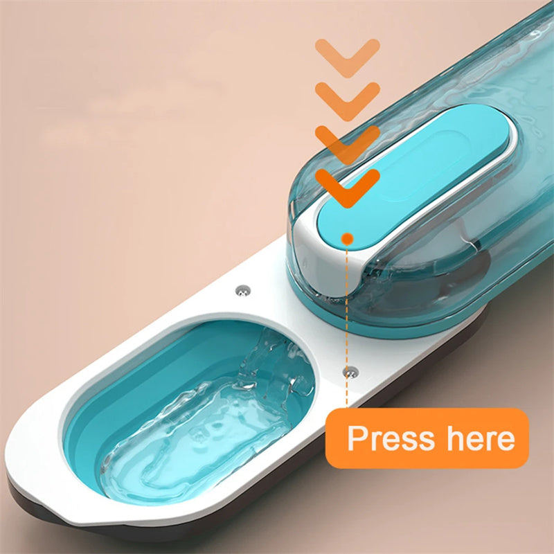 Portable Foldable Leak Proof Water Dispenser For Pet Outdoor Walking