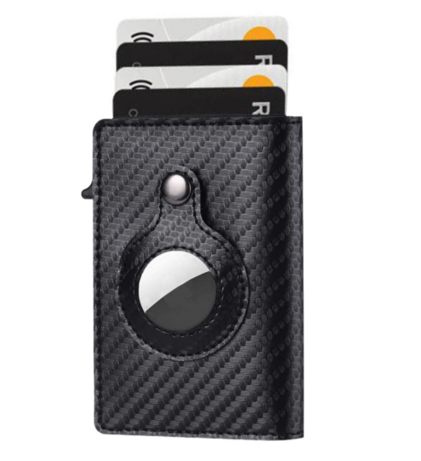 Multi-functional Air Tag Anti-Theft Bullet Wallet Card Holder