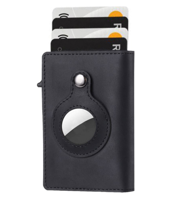 Multi-functional Air Tag Anti-Theft Bullet Wallet Card Holder