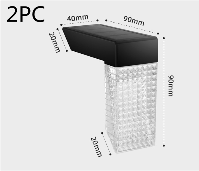 Bright LED Solar Outdoor Stairs And Fence Lights