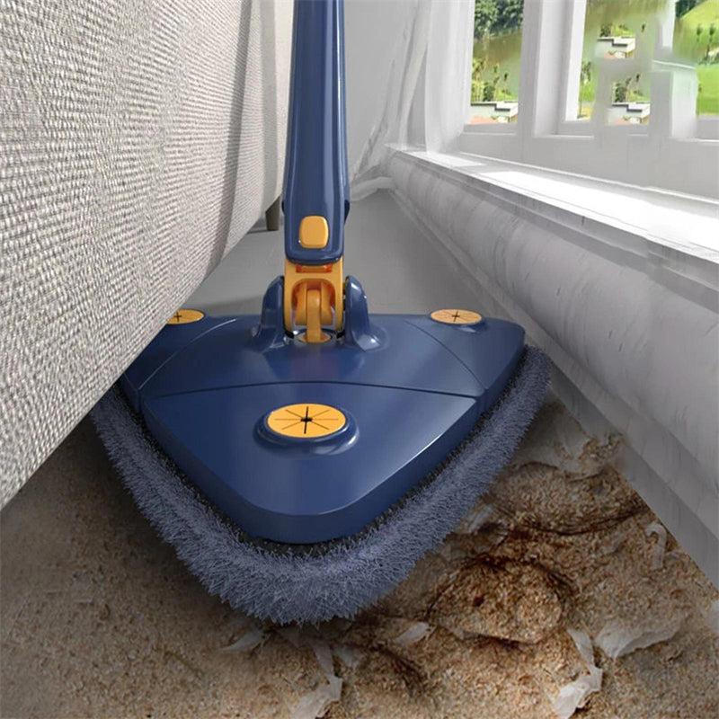 Extendable 360 Adjustable Rotatable Triangle Mop For Floor And Wall Cleaning